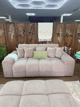 Dubai 3 Seat Sofa (Available in Aston Linen Charcoal, Natural, Latte or Grey)
