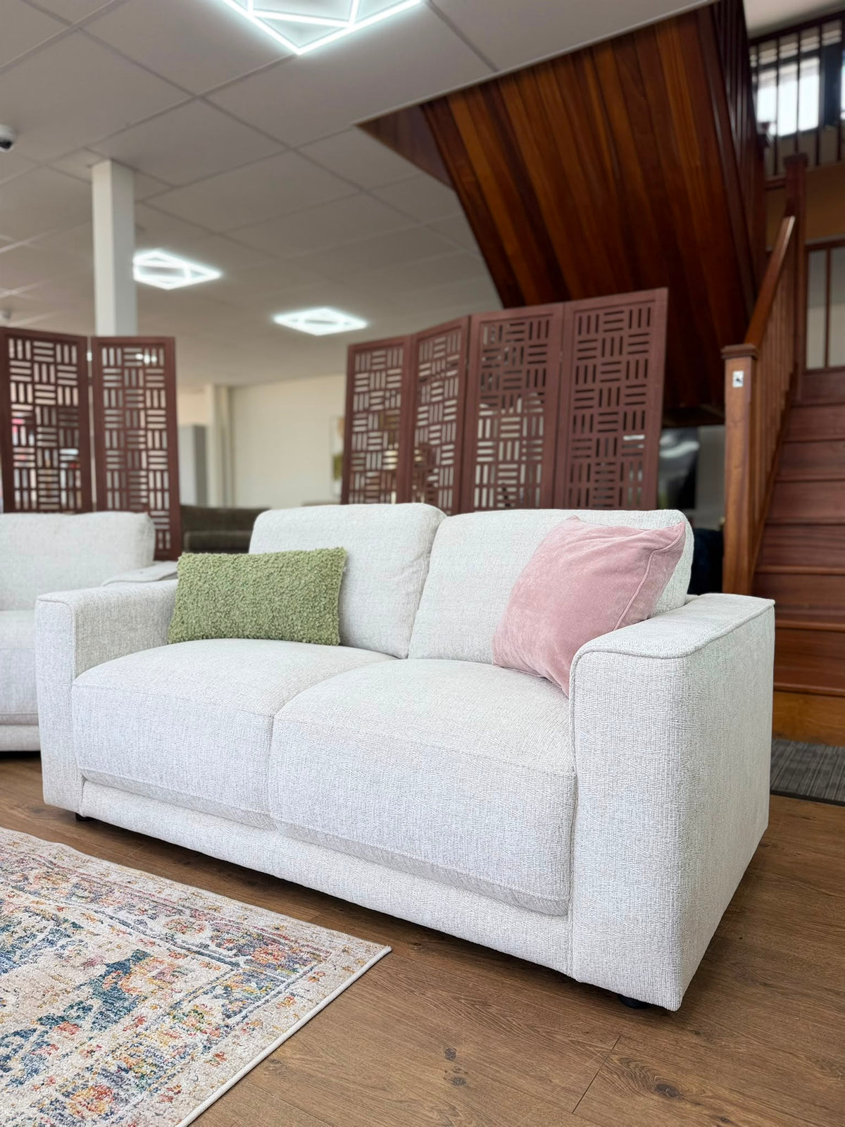 Nancy 2 Seat Sofa (Available in Cream or Grey)