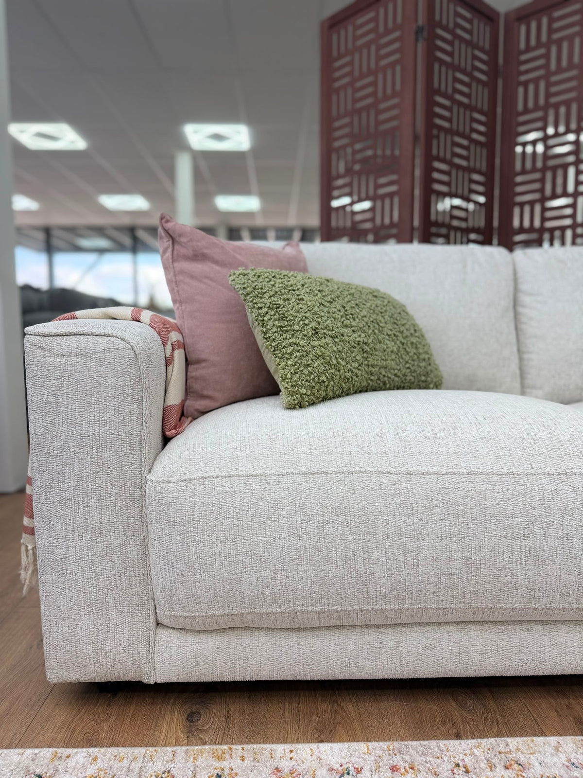 Nancy 3 Seat Sofa (Available in Cream or Grey)