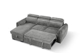 Marseille Corner Storage Sofa Bed (Available in Mushroom, Grey or Light Grey)