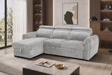Marseille Corner Storage Sofa Bed (Available in Mushroom, Grey or Light Grey)
