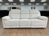 Gemma Electric Recliner 3 Seat Sofa (Available in Beige or Grey)