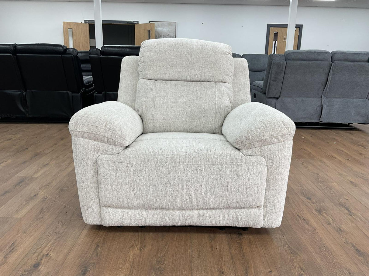 Gemma Electric Recliner Armchair Sofa (Available in Beige or Grey)