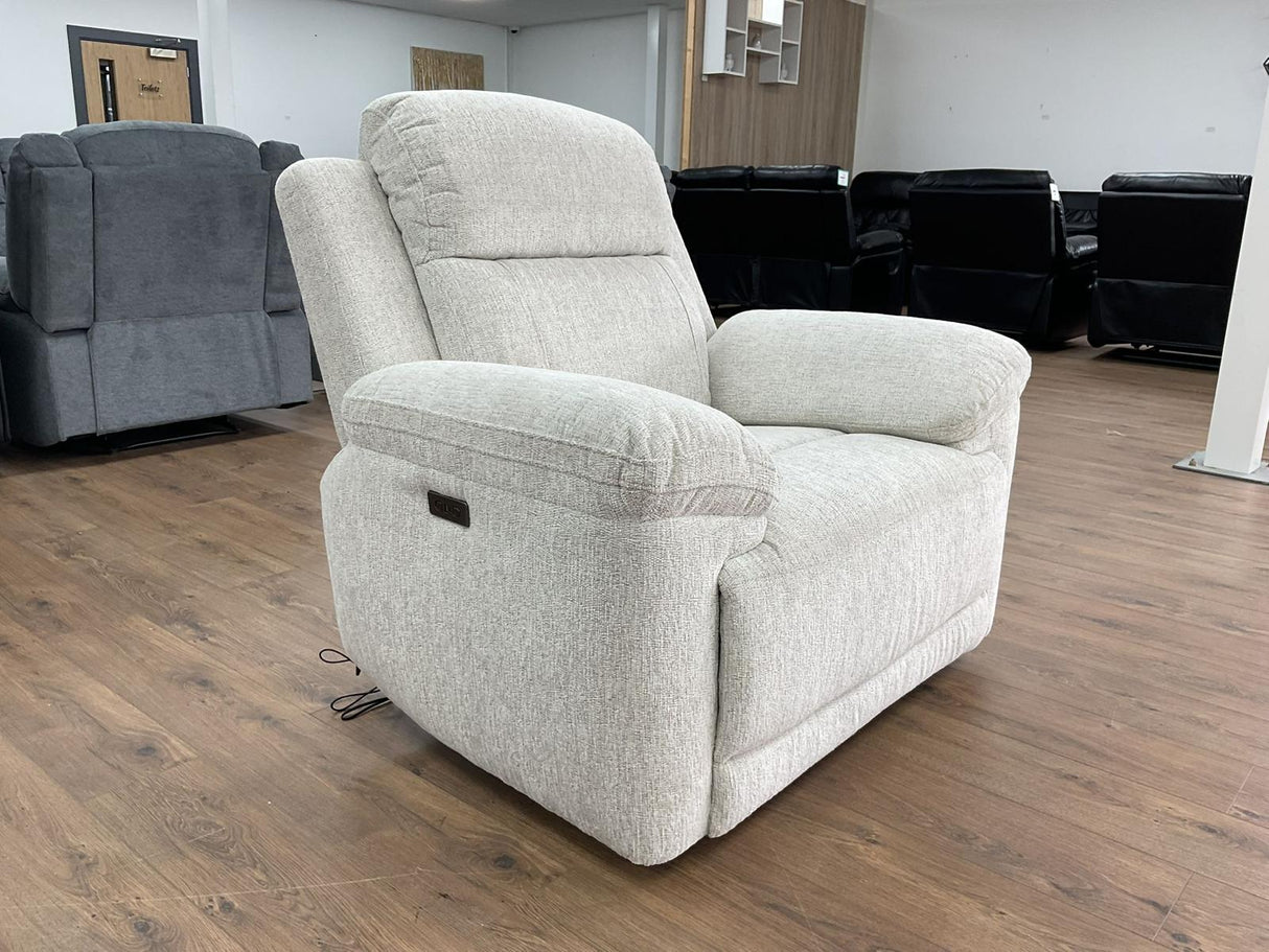Gemma Electric Recliner Armchair Sofa (Available in Beige or Grey)