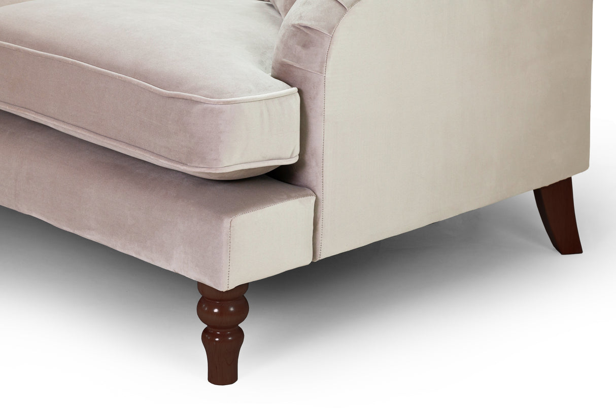 Rupert 4 Seat Plush Velvet Beige
