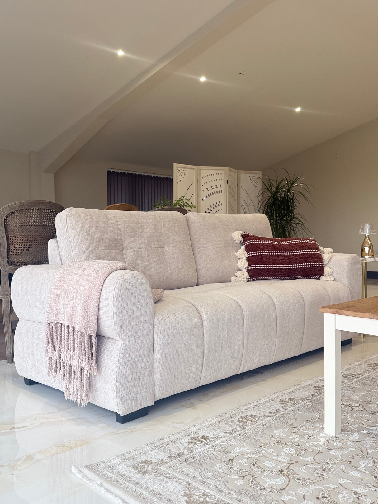 Emelia 3 and 2 Seat Sofa Bundle Deal (Available in Beige or Grey)