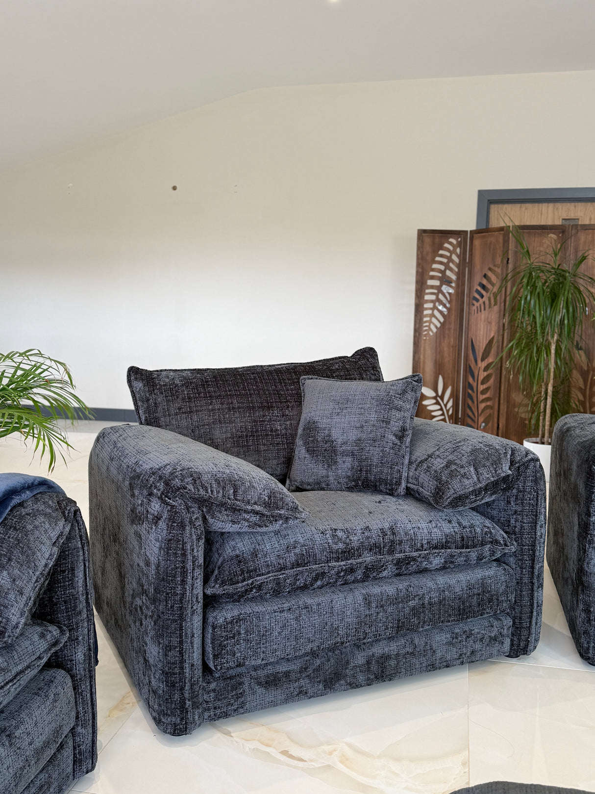 Samantha Armchair Sofa (Available in Beige, Grey, Black or Green)