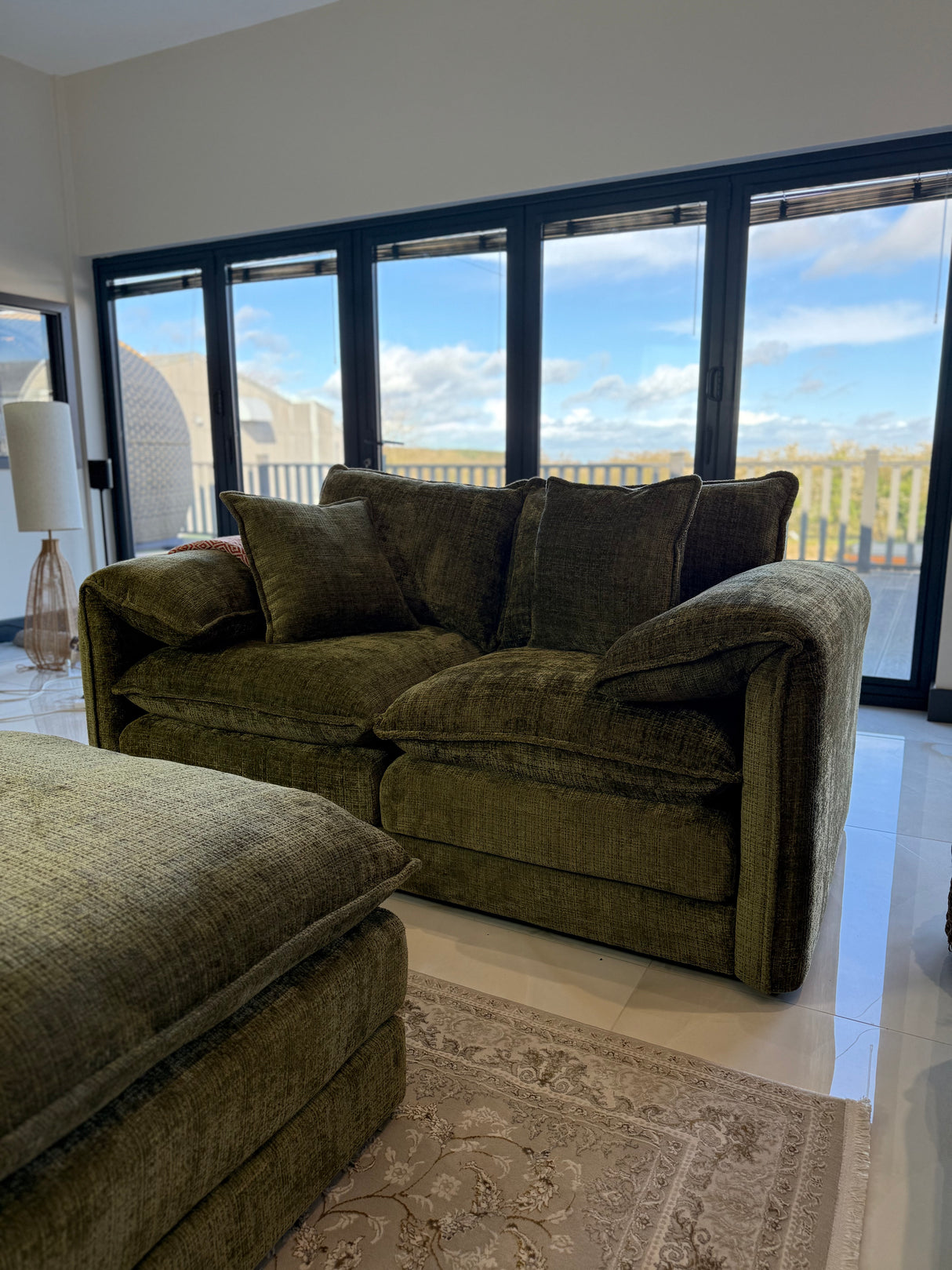 Samantha 2 Seat Sofa (Available in Beige, Grey, Black or Green)