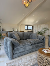 Samantha 3 and 2 Seat Sofa Bundle Deal (Available in Beige, Grey, Black or Green)
