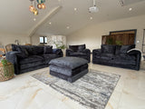 Samantha 3 and 2 Seat Sofa Bundle Deal (Available in Beige, Grey, Black or Green)