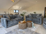 Samantha 3 and 2 Seat Sofa Bundle Deal (Available in Beige, Grey, Black or Green)
