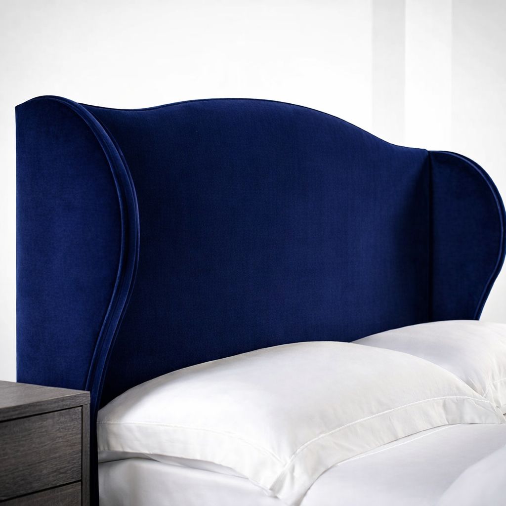 Classic Winged Floor Standing Headboard