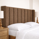 Panelled Winged Floor Standing Headboard