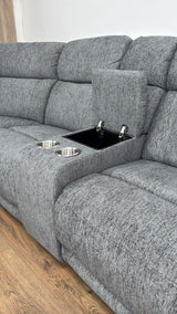 Gemma Electric Recliner Corner Sofa (Available in Beige or Grey)