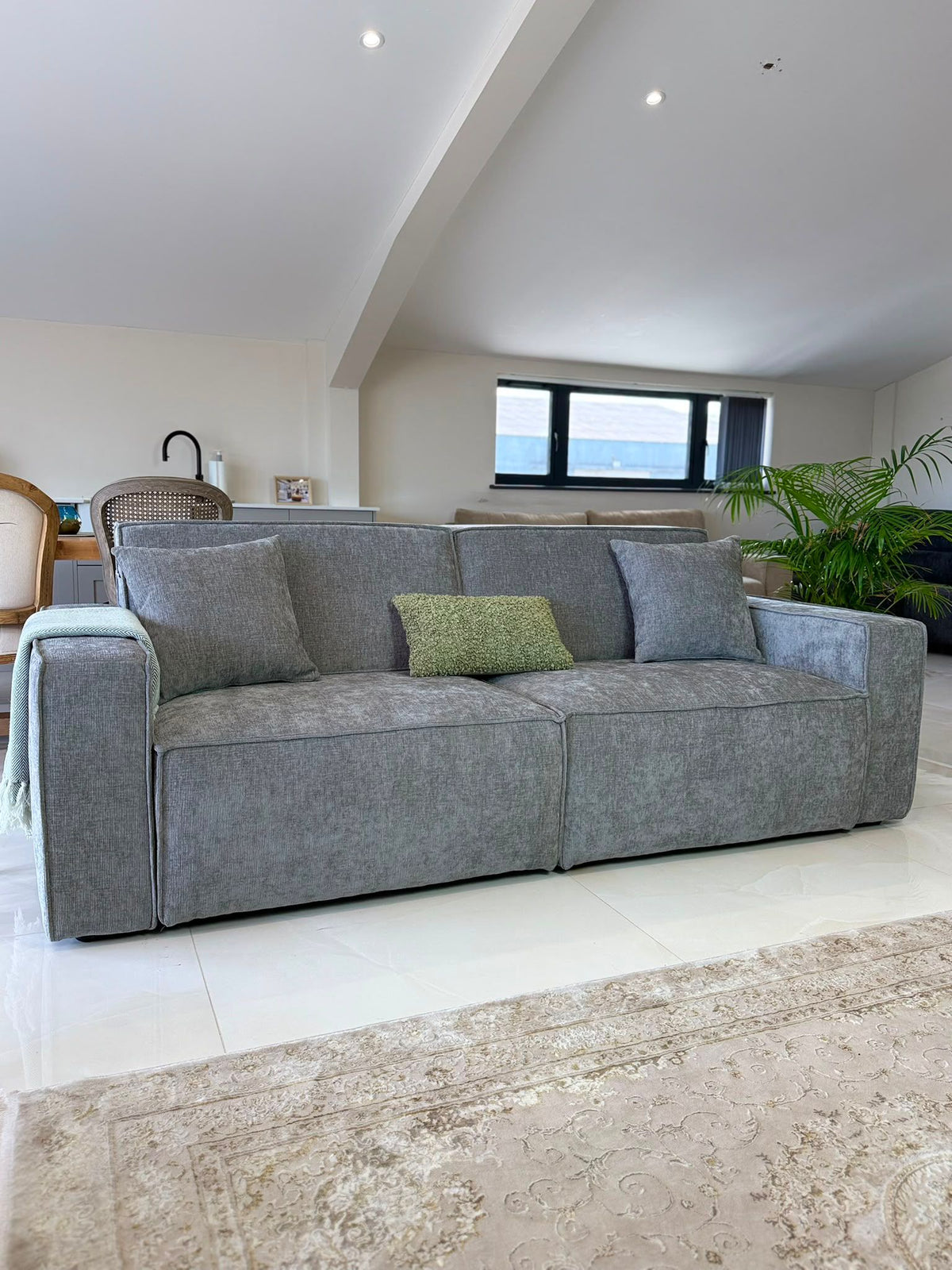 Brookie 3 Seat Electric Cinema Sofa Bed (Available in Olive, Beige or Grey)