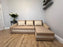 Toffie Corner Storage Sofa Bed (Available in Savanna Latte or Grey)