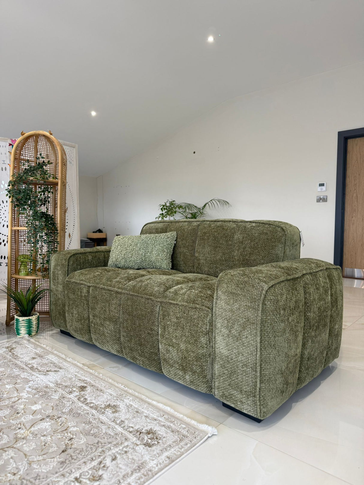 Monaco Cloud 3 and 2 Seat Sofa Bundle Deal (Available in Beige, Grey or Olive)