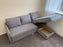 Megan Corner Sofa Bed with Storage (Available in Chenille Teal, Light Grey Dark Grey or Stone)
