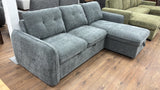 Samara Corner Sofa Bed with Storage (Available in Chenille Grey, Brown, Beige or Green)