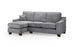 Meadow Chaise Sofa (Available in Beige or Grey Chenille)