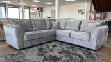 Venus Corner Sofa (Available in Ashley Velvet Silver, Charcoal or Brown)