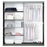 150cm Oregon Sliding Door Wardrobe (Available in Grey or White)