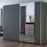 250cm Oregon Sliding Door Wardrobe (Available in Grey or White)