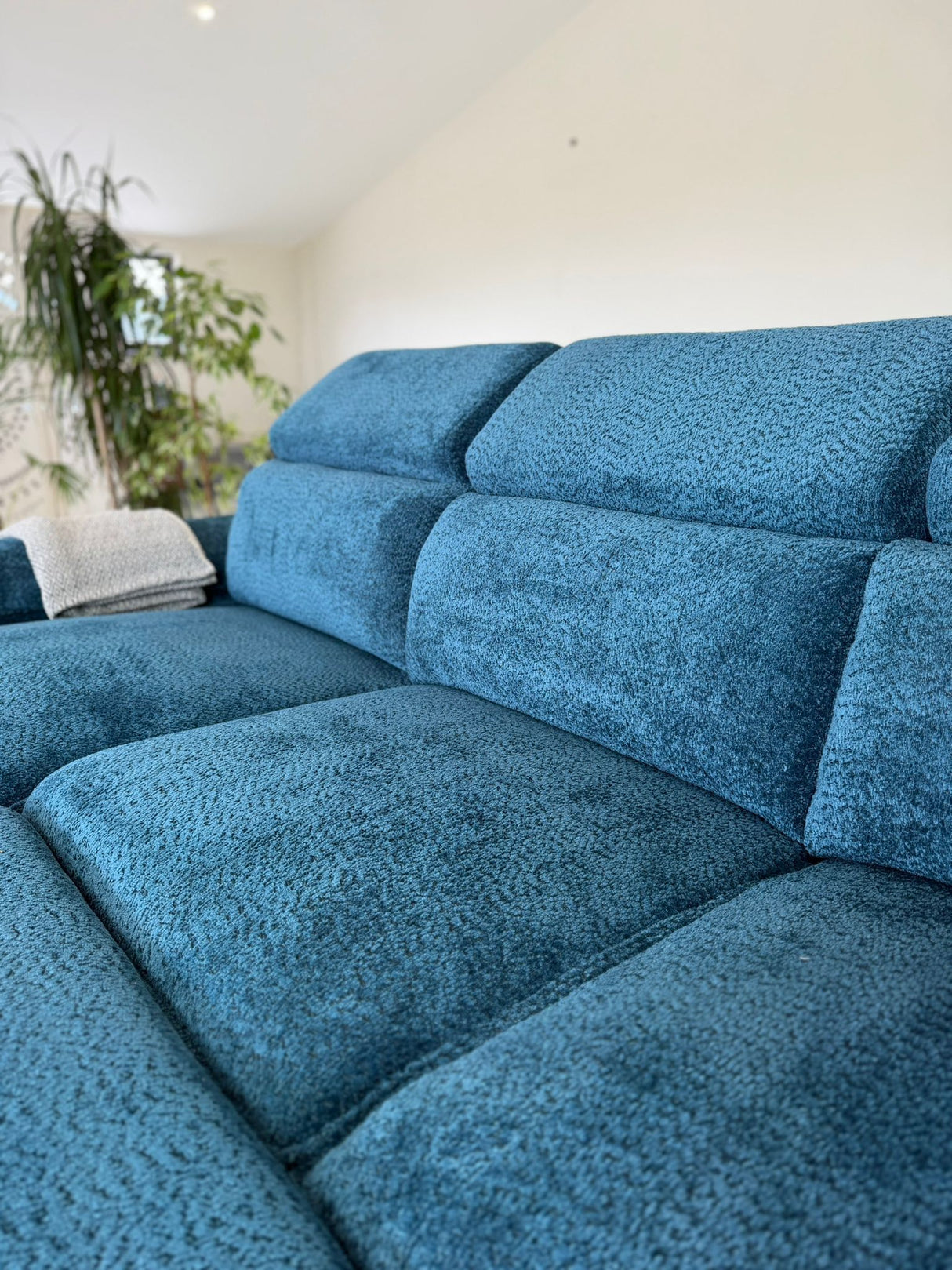 Hunter Corner Sofa Bed with Storage (Available in Grey, Blue, Beige or Green)