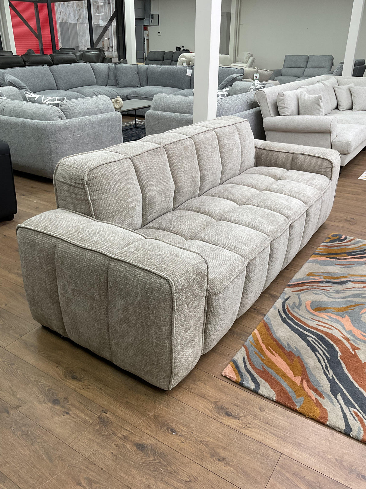 Monaco Cloud 3 and 2 Seat Sofa Bundle Deal (Available in Beige, Grey or Olive)