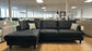 Napoli Chaise Corner Sofa (Available in Plush Velvet Black, Grey or Beige)