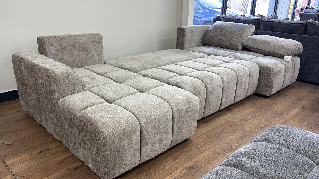 Sofia U-Shape Sofa Bed with Storage (Available in Green, Beige or Grey)