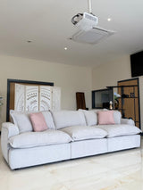 Daniela Modular 3 Seat Sofa and Footstool (Available in Stone or Grey)