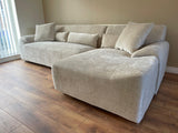 Madrid Corner Sofa (Available in Ivory or Charcoal)