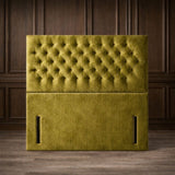 Buttoned Floor Standing Headboard
