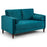 Brooklyn Sofa (available in plush velvet silver, teal, blue or beige)