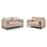 Brooklyn Sofa (available in plush velvet silver, teal, blue or beige)