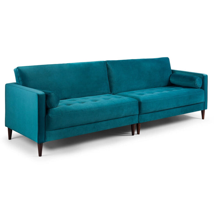 Brooklyn Sofa (available in plush velvet silver, teal, blue or beige)