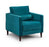 Brooklyn Sofa (available in plush velvet silver, teal, blue or beige)