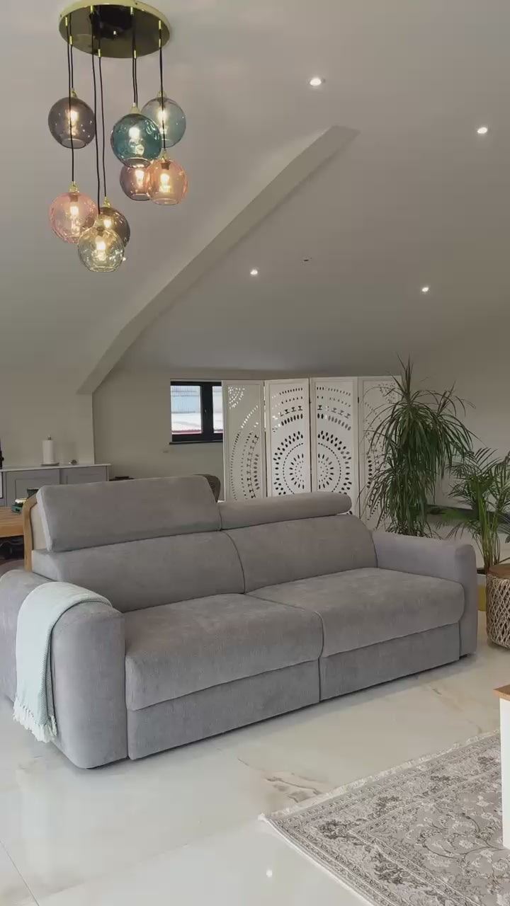 Henley 3 Seat Electric Cinema Sofa (Available in Black, Green, Beige or Grey)