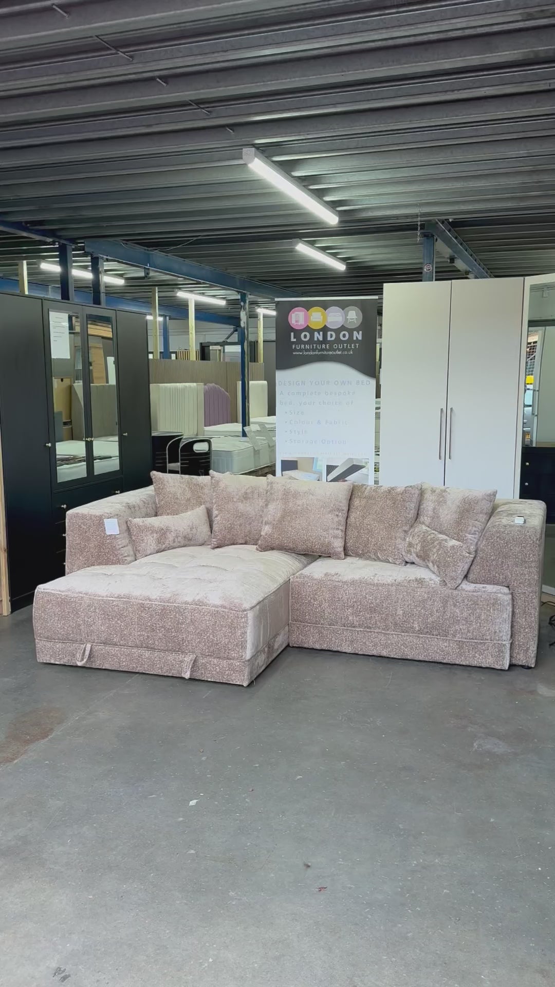 Kensington Corner Storage Electric Sofa Bed