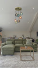 Hunter Corner Sofa Bed with Storage (Available in Grey, Blue, Beige or Green)