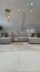 Sofia U-Shape Sofa Bed with Storage (Available in Green, Beige or Grey)