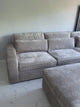 Lola Small Corner Modular Sofa (Available in Chenille Ivory, Mocha or Grey)