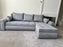 Burton Corner Storage Sofa Bed (available in Grey linen or Black Linen with Black PU sides)