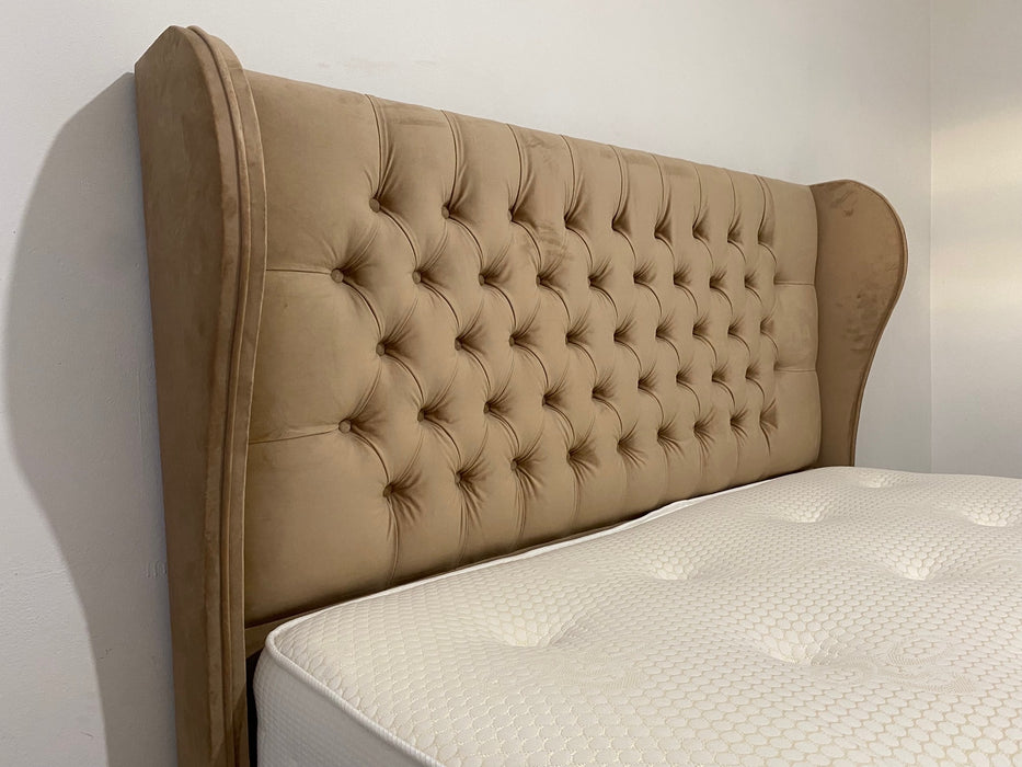 Knightsbridge Headboard with End lifting Ottoman Divan Base (different fabric choices available)