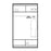 120cm Manhattan Sliding Door Wardrobe (available in white, grey or black)