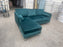 Ikon Chaise Corner Sofa (Available in Plush Velvet Charcoal, Plush Velvet Green, Plush Velvet Black or Grey Linen)