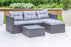 The Ascot Rattan 3 Seat Corner and Coffee Table Set