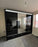 255cm Detroit LED Sliding Door Wardrobe (available in gloss white, gloss black and matte grey)