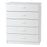 Elemental White 5 Drawer Chest